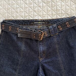 DKNY Dark Blue Straight Jeans Size 6.New.